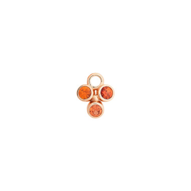 Ohrringe, Roségold, Bron Confetti Einhänger