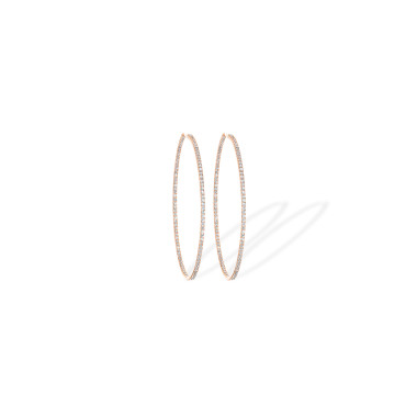 Ohrringe, Roségold, Messika Créoles Gatsby S
