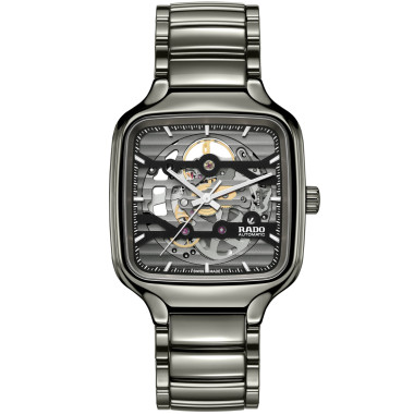 Damen- und Herrenuhr, Automatik, Rado True Square Automatic Skeleton