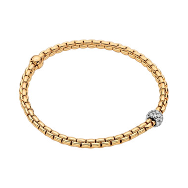         Weißgold, Armschmuck, FOPE Eka Flex'it Armband mit Diamantpavé