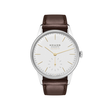 Damen- und Herrenuhr, Automatik, NOMOS Glashütte Orion neomatik doré