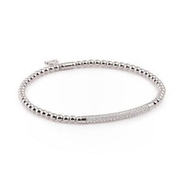 Armschmuck, Weißgold, Al Coro Stretchy Armband