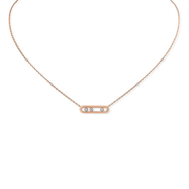 Halsschmuck, Roségold, Messika Move Classique Baby Halskette