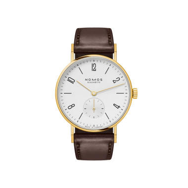         Handaufzug, NOMOS Glashütte Tangente Gold 33 Doré