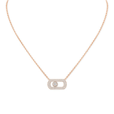 Halsschmuck, Roségold, Messika So Move Halskette
