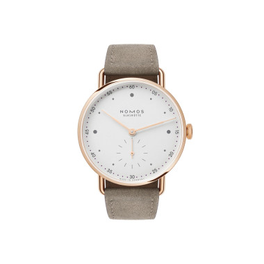 Damenuhr, Handaufzug, NOMOS Glashütte Metro Roségold 33