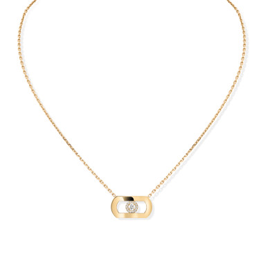 Halsschmuck, Gelbgold, Messika So Move Diamantkette