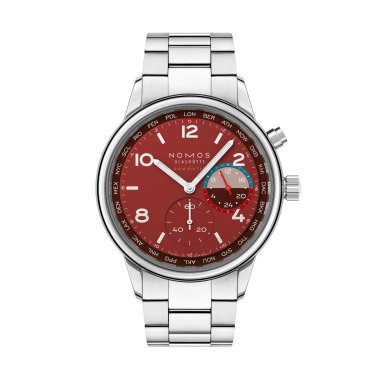 Unisex, Automatik, NOMOS Glashütte Club Sport Neomatik Weltzeit Magma