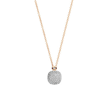 Halsschmuck, Roségold, Bigli Mini Sweety Anhänger mit Kette klein