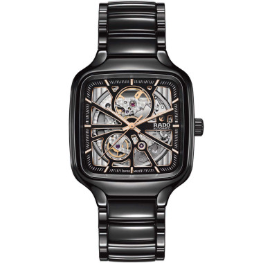 Damen- und Herrenuhr, Automatik, Rado True Square Automatic Open Heart