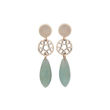         Roségold, Ohrringe, Bron Toujours Ajour Ohrschmuck