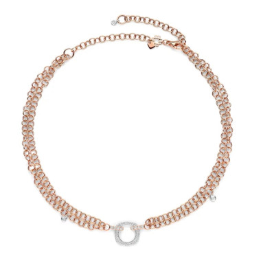 Halsschmuck, Roségold, Bigli Elements Anhänger mit Kette