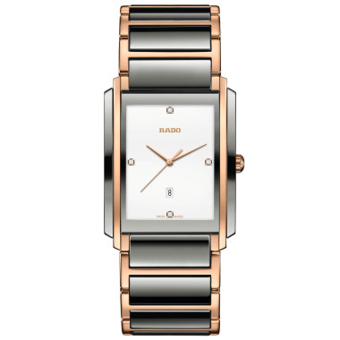 Damen- und Herrenuhr, Quarzwerk, Rado Integral Diamonds