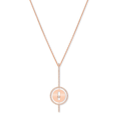 Halsschmuck, Roségold, Messika Lucky Move Arrow Collier