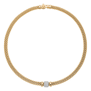 Halsschmuck, Weißgold, FOPE Vendôme Flex'it Collier