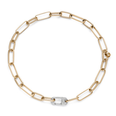 Halsschmuck, Weißgold, IsabelleFa Halskette "Coquette 10 Pavé"