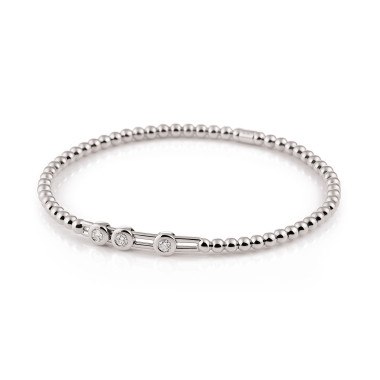 Armschmuck, Weißgold, Al Coro Stretchy Armband