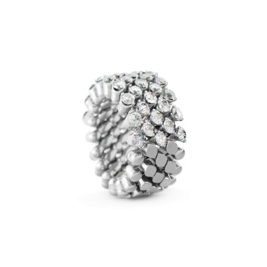 Ringe, Weißgold, Serafino Consoli Brevetto Multi-Size Ring