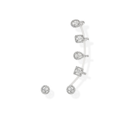 Ohrringe, Weißgold, Messika My Twin Ohrstecker