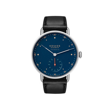 Damen- und Herrenuhr, Automatik, NOMOS Glashütte Metro neomatik nachtblau