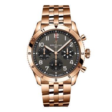 Damen- und Herrenuhr, Automatik, Breitling Classic AVI Chronograph 42 P-51 Mustang