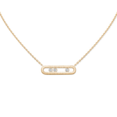         Gelbgold, Halsschmuck, Messika Move Classique Ciselé Halskette