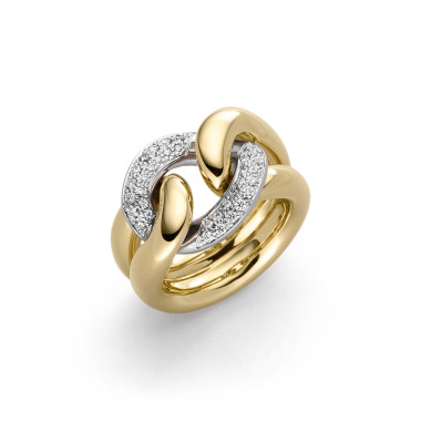 Ringe, Gelbgold, IsabelleFa Ring "Duchesse 15" Pavé