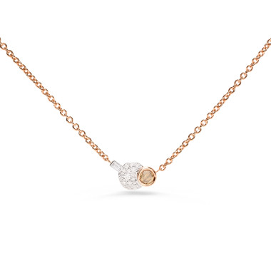 Halsschmuck, Weißgold, Pomellato Sabbia Halskette