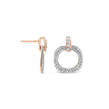 Ohrringe, Roségold, Bigli Elements Ohrringe