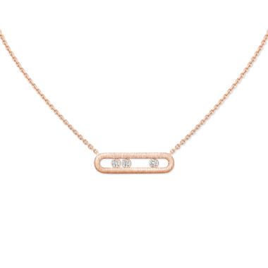         Roségold, Halsschmuck, Messika Move Classique Ciselé Halskette