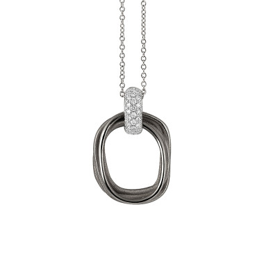 Halsschmuck, Weißgold, Annamaria Cammilli Tie Chic Halskette