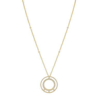 Halsschmuck, Gelbgold, Messika Lange Move Romane Halskette