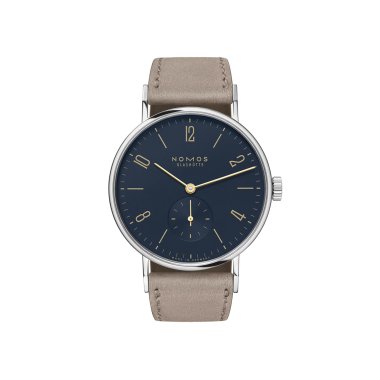 Damenuhr, Handaufzug, NOMOS Glashütte Tangente nachtblau