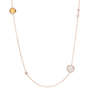 Halsschmuck, Roségold, Bron Mira Mira Collier