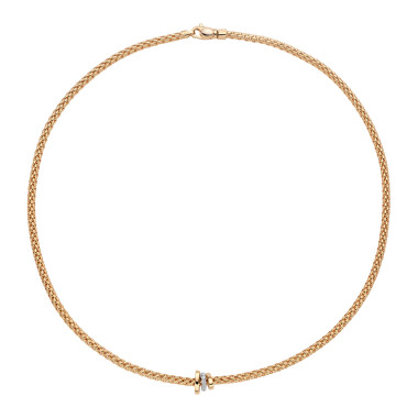 Halsschmuck, Weißgold, FOPE Prima Flex'it Collier
