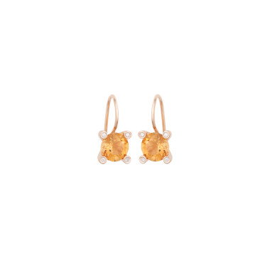         Roségold, Ohrringe, Bron Phlox Ohrschmuck
