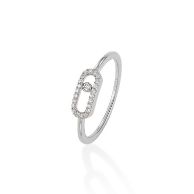 Ringe, Weißgold, Messika Move Uno Ring