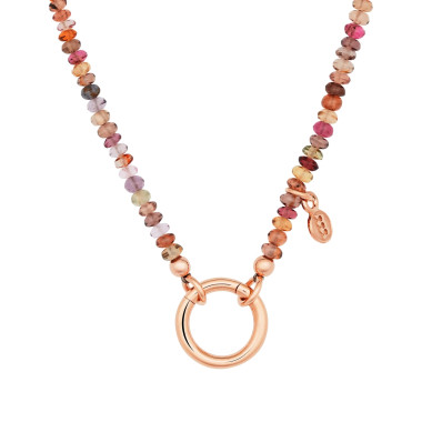         Roségold, Halsschmuck, Bron Edelstein Halskette