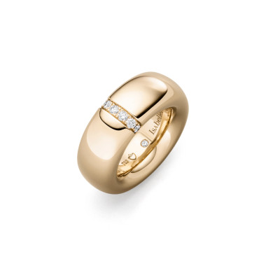 Ringe, Roségold, IsabelleFa Ring "Cercle 10" Pavé 