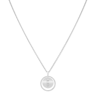 Halsschmuck, Weißgold, Messika Lucky Move MM Collier
