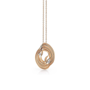 Halsschmuck, Roségold, Annamaria Cammilli Dune Electa Anhänger