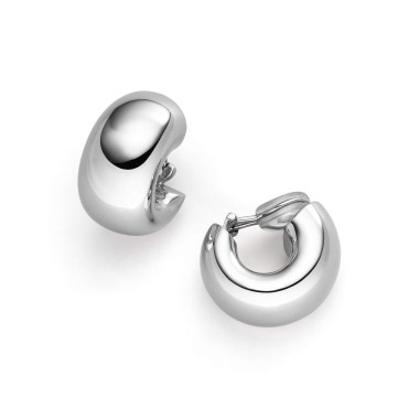 Ohrringe, Weißgold, IsabelleFa Ohrclips "Cercle 26"