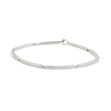 Armschmuck, Weißgold, Schmuckwerk Armband Saturn