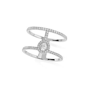         Weißgold, Ringe, Messika Glam'azone 2 Rows Pavé Ring