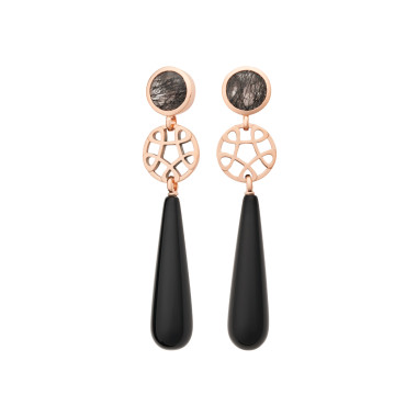         Roségold, Ohrringe, Bron Toujours Ajour Ohrschmuck