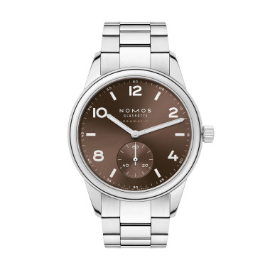 Damen- und Herrenuhr, Automatik, NOMOS Glashütte Club Sport neomatik 39 tabac