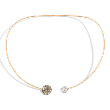Halsschmuck, Roségold, Pomellato Sabbia Choker Halskette