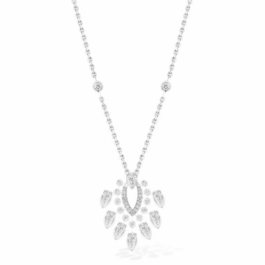 Halsschmuck, Weißgold, Messika Desert Bloom Diamantkette