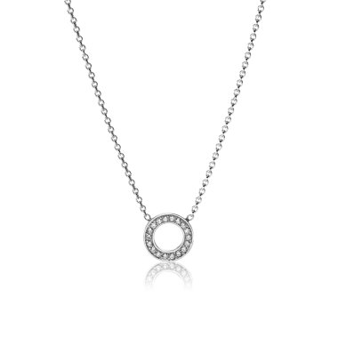 Halsschmuck, Platin, Schmuckwerk Halskette Saturn