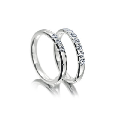 Ringe, Weißgold, Meister Memoireringe